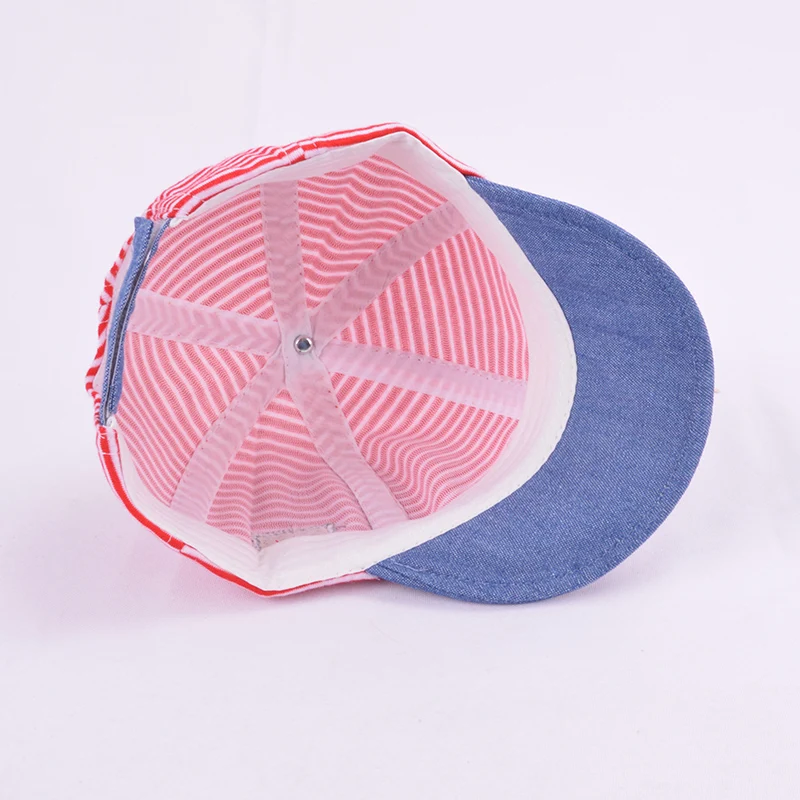 

Summer Cotton Baby Hat Cute Casual Striped Baby Boy Cap Soft Eaves Kids Girls Sun Protect Hats Caps