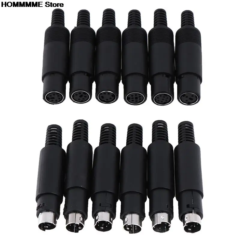 3/4/5/6/7/8 PIN Chassis Cable Mount 1Pc Male Female Mini DIN Plug Socket Connector | Обустройство дома