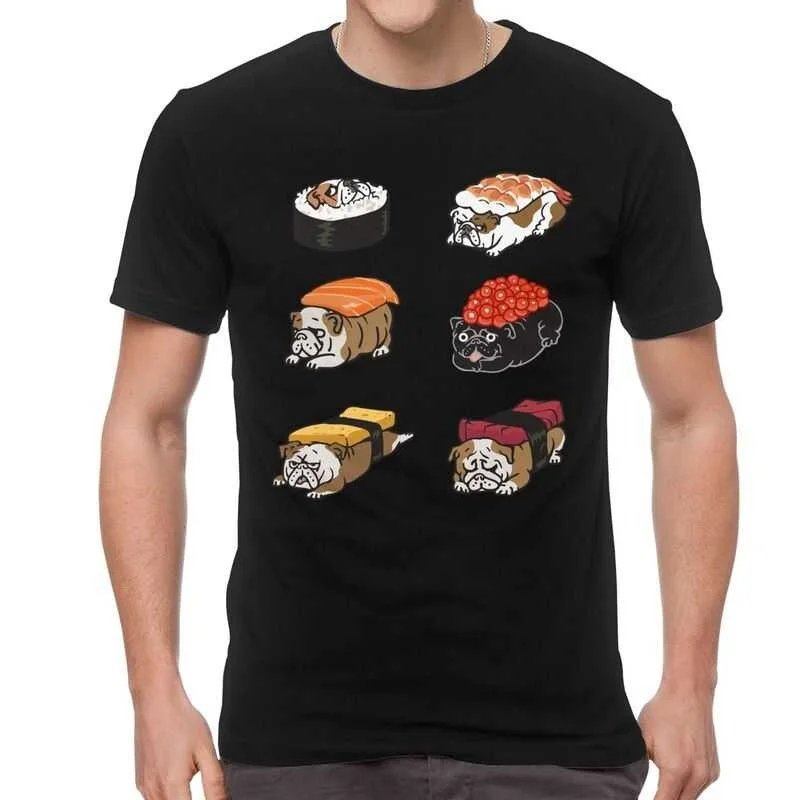 

Футболка мужская с коротким рукавом, 100% хлопок, с изображением бульдога