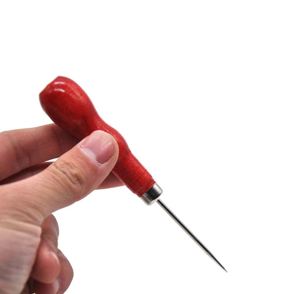 

40 pcs Red wooden handle hookah hookah aluminum foil hole punch needle tool hookah hookah aluminum foil accessories