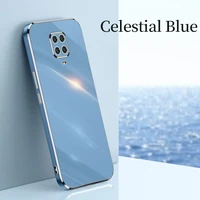 luxury cute square plating silicone phone case for xiaomi mi 11 10 t 9 8 redmi note 9t 9s 8 pro ultra thin lens protection funda
