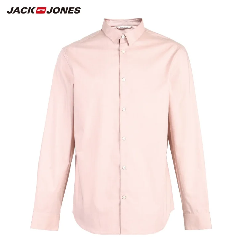 JackJones Мужской умный Повседневный светильник рубашка с длинными рукавами 219105565