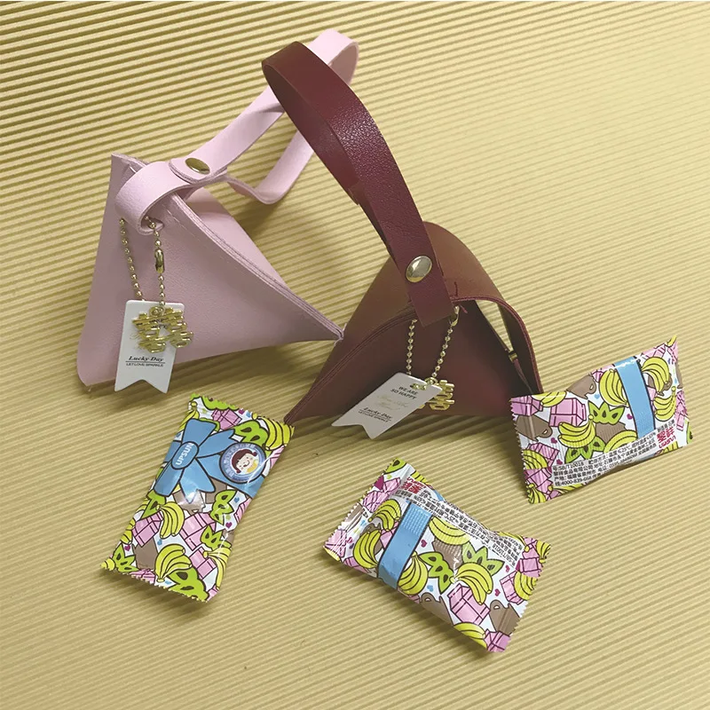 

Leather Candy Bag for Gift Party Favor Decoration Wedding Sweet Chocolate for Guest Present