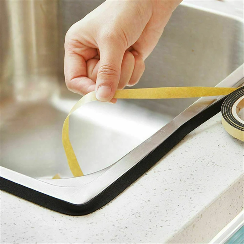 

Gas Stove Sealing Strip Tape Anti-Fouling Strip Home Sink Edging Self-Adhesive Tape Window Soundproof Kitchen Supplies Household