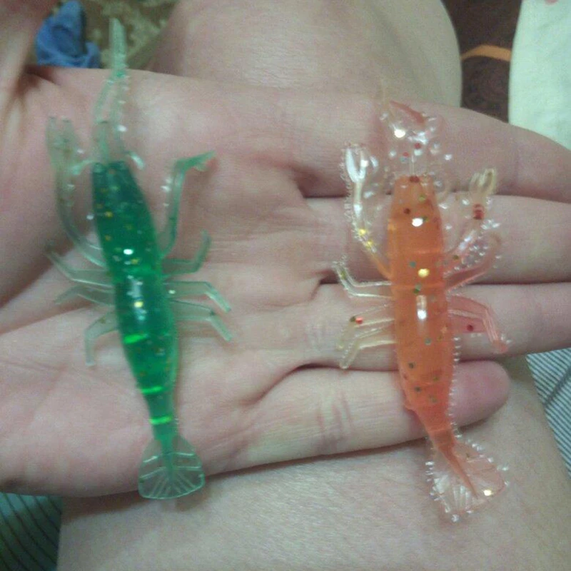 5 шт. поддельные креветки дизайн головы рыболовные приманки плавающий 8 см