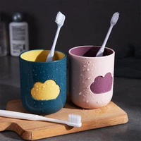 plastic creative toothbrush cup bathroom storage brush holder portable travel mouth cups mug household toilet accessories