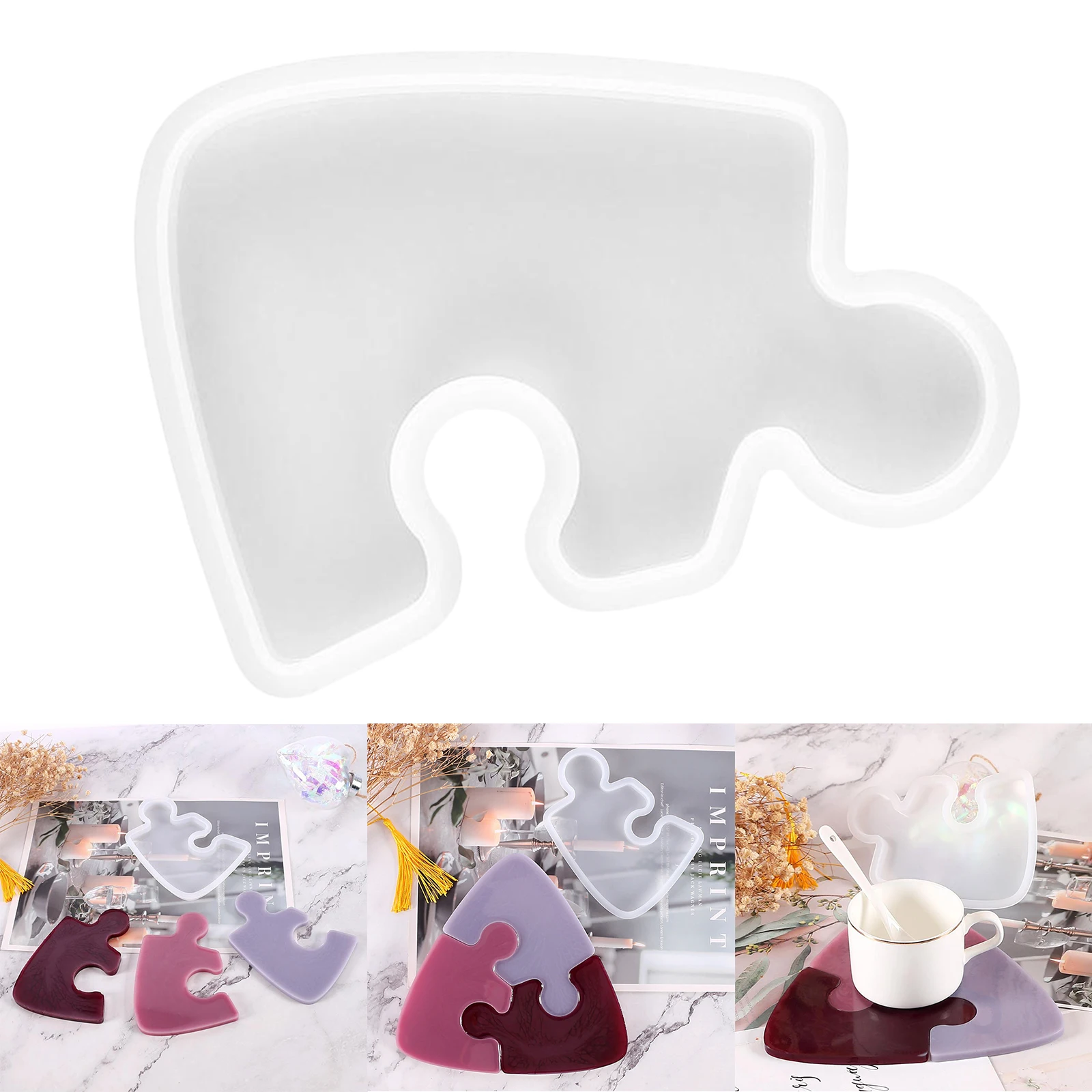 

DIY Jigsaw Epoxy Resin Making Mould Jewellery DIY Decoration