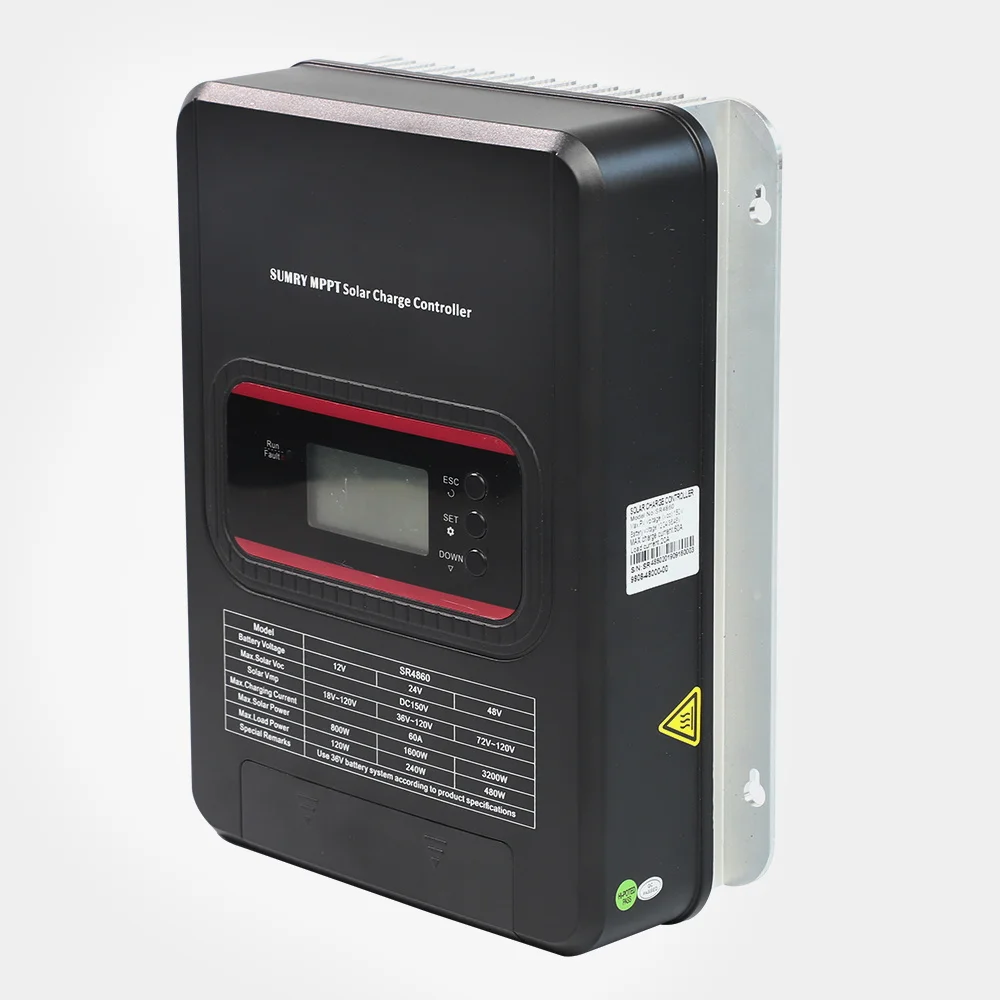 

60Amp 12V/24V 145v PV Power 800w 1600w 2400w 3200w MPPT Common Positive Solar Charge Controller with LCD Display and RS232 Port
