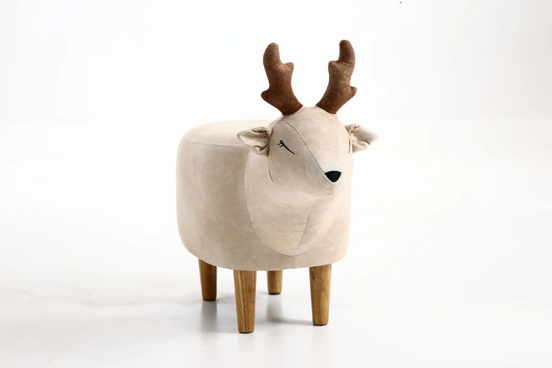 

Cute Household Low Foot Stool Cartoon Animal Wood Bench Kid/Children Chair Living Room Table Sofa Leather Fabric storage bench