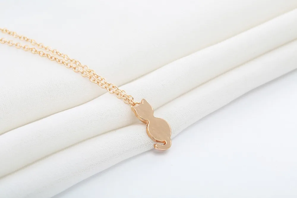 Chandler ожерелья с котом для женщин лапа кристальной жемчужной глазурью котенка