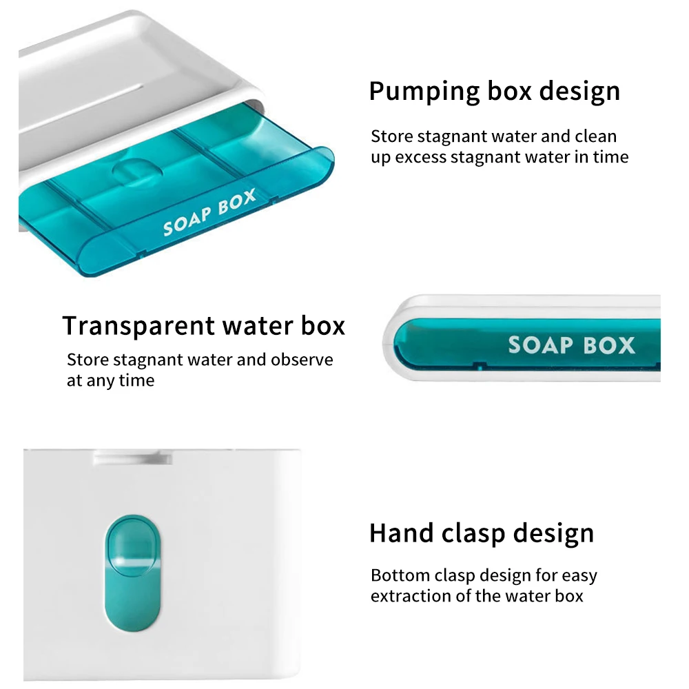 

Bathroom Soap Holder Soap Holder Wall Mount Soap Container Dispenser Wall Attachment Bathroom Soap Rack Bathroom Accessories