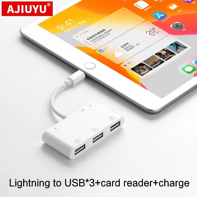 AJIUYU USB Lightning OTG Hub для iPad Air 2 3 Pro mini 4 5 10 9 7 планшет HDMI адаптер конвертер