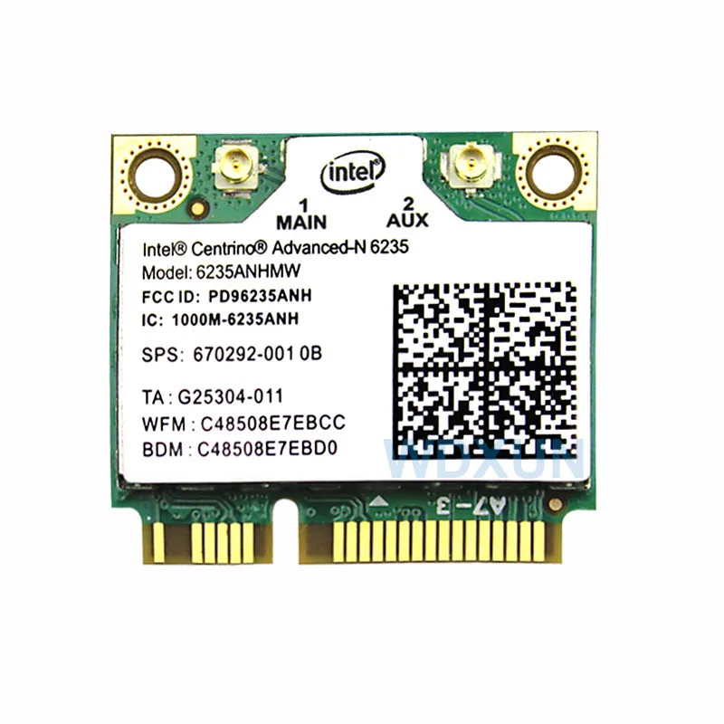 Wi-Fi Intel Centrino Advanced-N 6235 Мини карта PCI-E 802.11agn Двухдиапазонная 300 Мбит/с Беспроводная