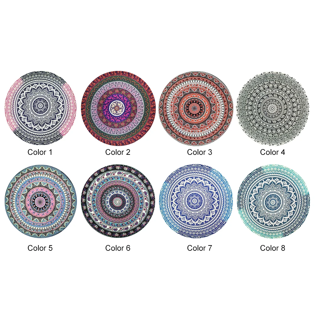 Модный стиль бохо Mutifunction хит хиппи индийская Мандала пляжное полотенце круглый
