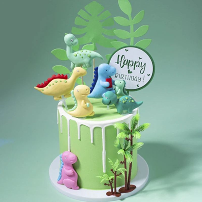 

Dinosaur Cake Toppers Jungle Safari Birthday Party Cake Decor Jurassic World Dino Cake Decor Happy Birthday Party Decor Kids Boy