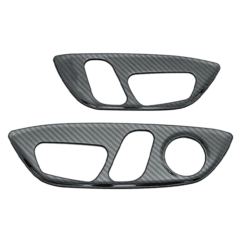 

For Toyota Camry 18-2021 Carbon Fiber Steel Seat Adjust Handle Button Panel Trim