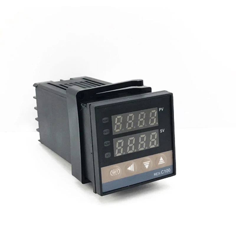 REX-C100 цифровой термостат PID регулятор температуры Выход SSR+ Max.40A реле SSR+ K термопара зонд теплоотвод 0-1300C