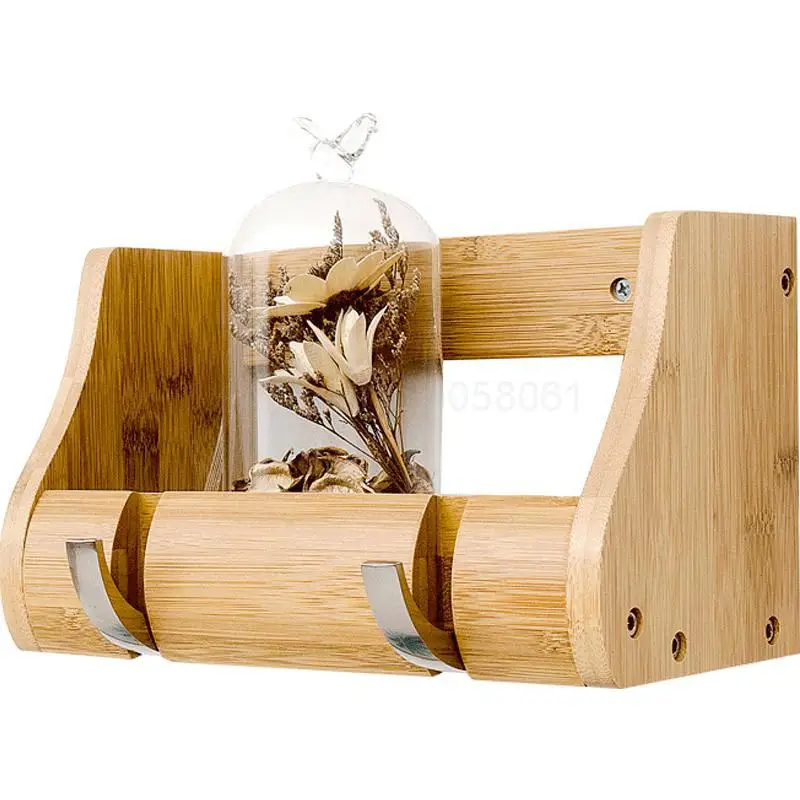 

Creative wall hook wall shelf wall hanging folding coat rack bedroom living room storage row hook hanger