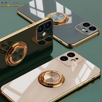 ring holder case for iphone 11 12 13 pro max 12 13 mini x xr xs max 7 8 plus se 2020 case luxury shock proof soft back cover