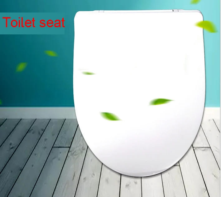 

Toilet Seat Household General Thickened Toilet Cover Old-fashioned Toilet Accessories Prevent Falling Slow-Close Travel Pot