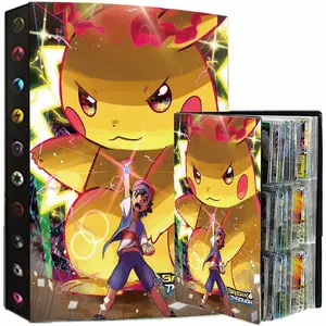 Anime 9 Pocket 432pcs Pokemon Album Book VMAX GX Game Map Cards Collection Holder Binder Folder Top 