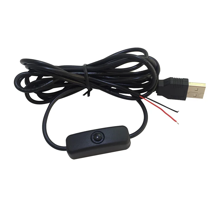 COMPSON ON/OFF USB switch wire desk lamp Cool light strip power cord monochrome panel | Обустройство дома