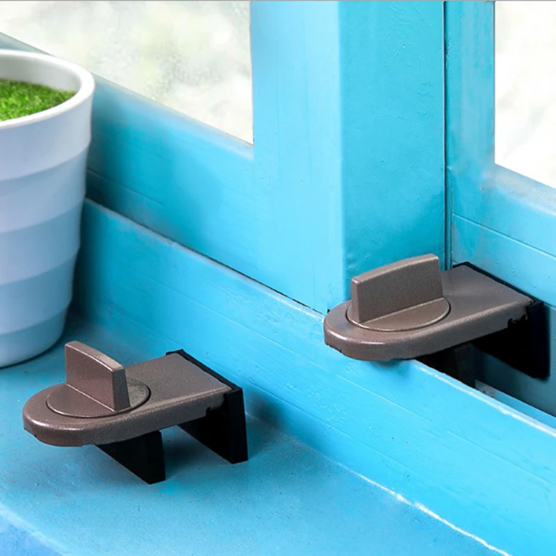 

Window Sliding Door Baby Safety Lock Sliding Sash Stopper Doors Security Anti-theft Lock