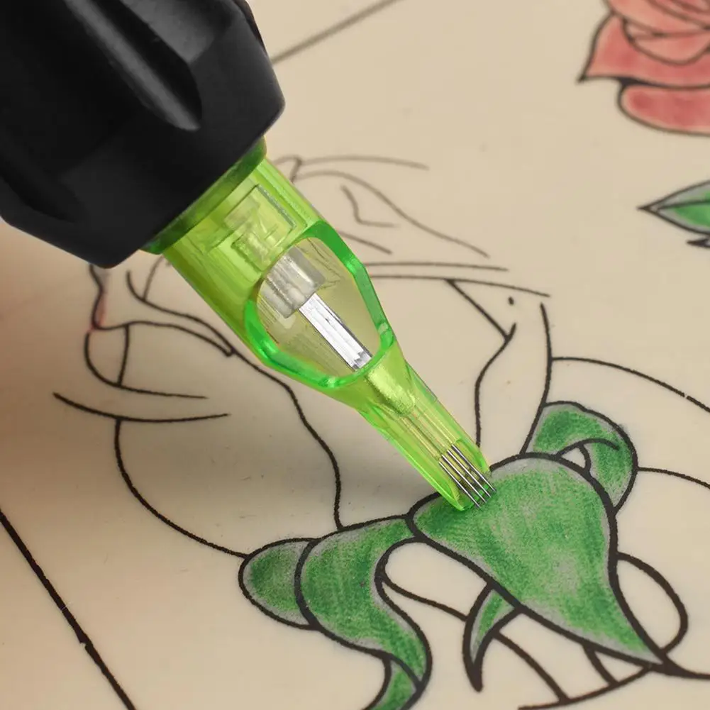 10 шт./упак. татуировки иглы одноразовые полу Перманентный макияж бровей 7M1