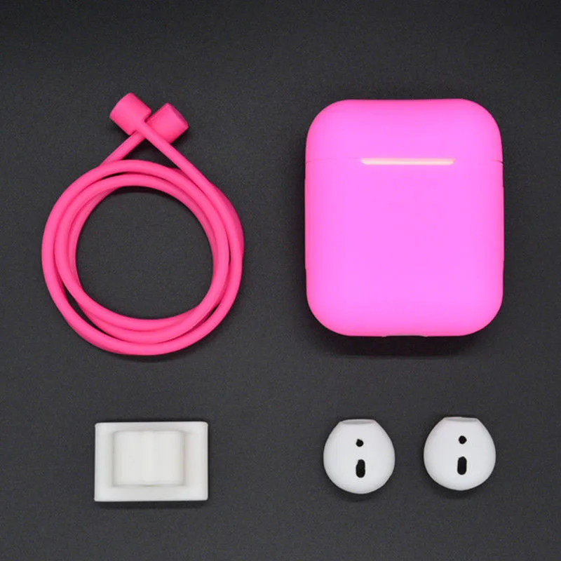 Силиконовый чехол для Apple AirPods запасные части аксессуары удобная сменная коробка
