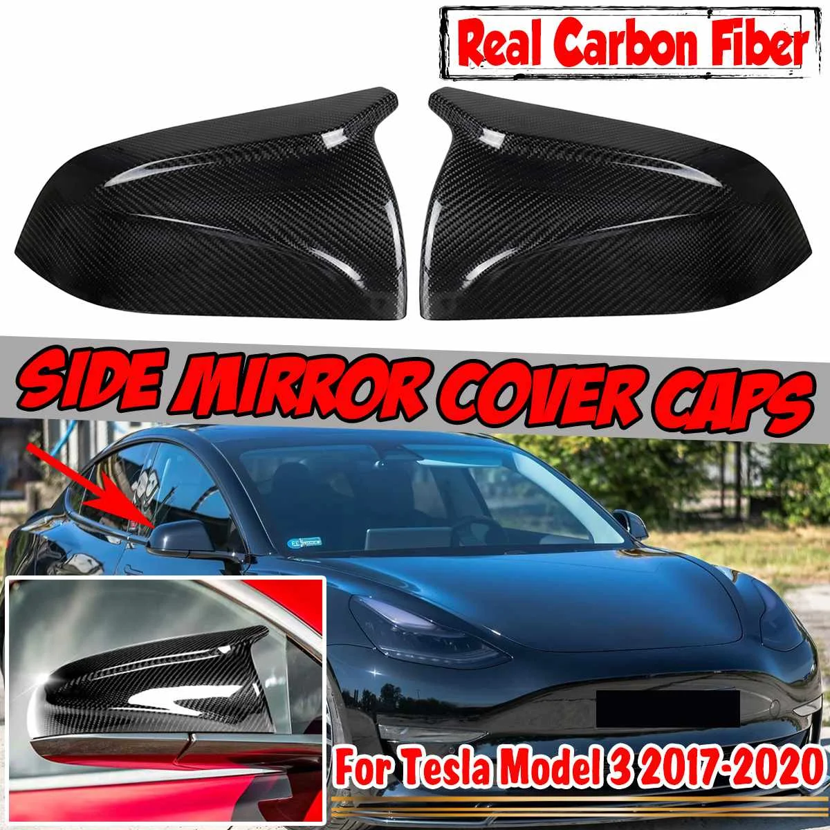 

Замена крышки для зеркала заднего вида Tesla Model 3 2017 2018 2019 2020