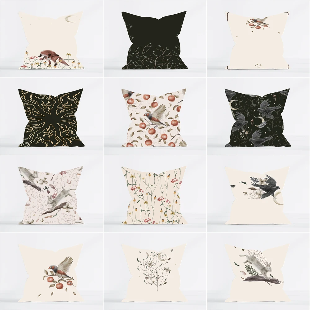 

Microfiber Throw Pillow Case Decorative Pillow Cover Pillowcase Home Décor for Sofa Couch (Family)