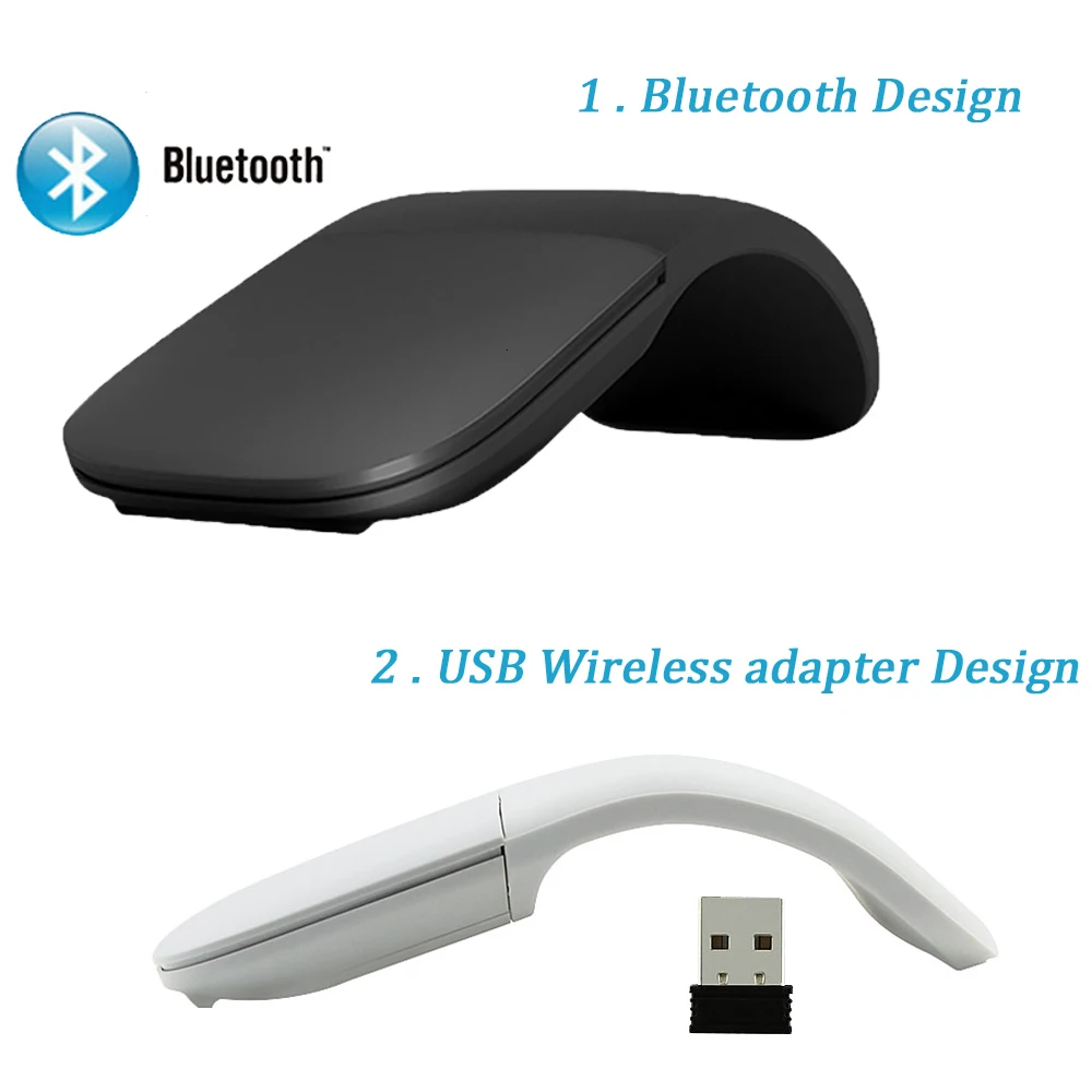 CHUYI Беспроводная Bluetooth Бесшумная Мышь Arc Touch роликовая Складная лазерная мышь Mause Sem Fio ультра тонкая оптическая мышь для ноутбука microsoft