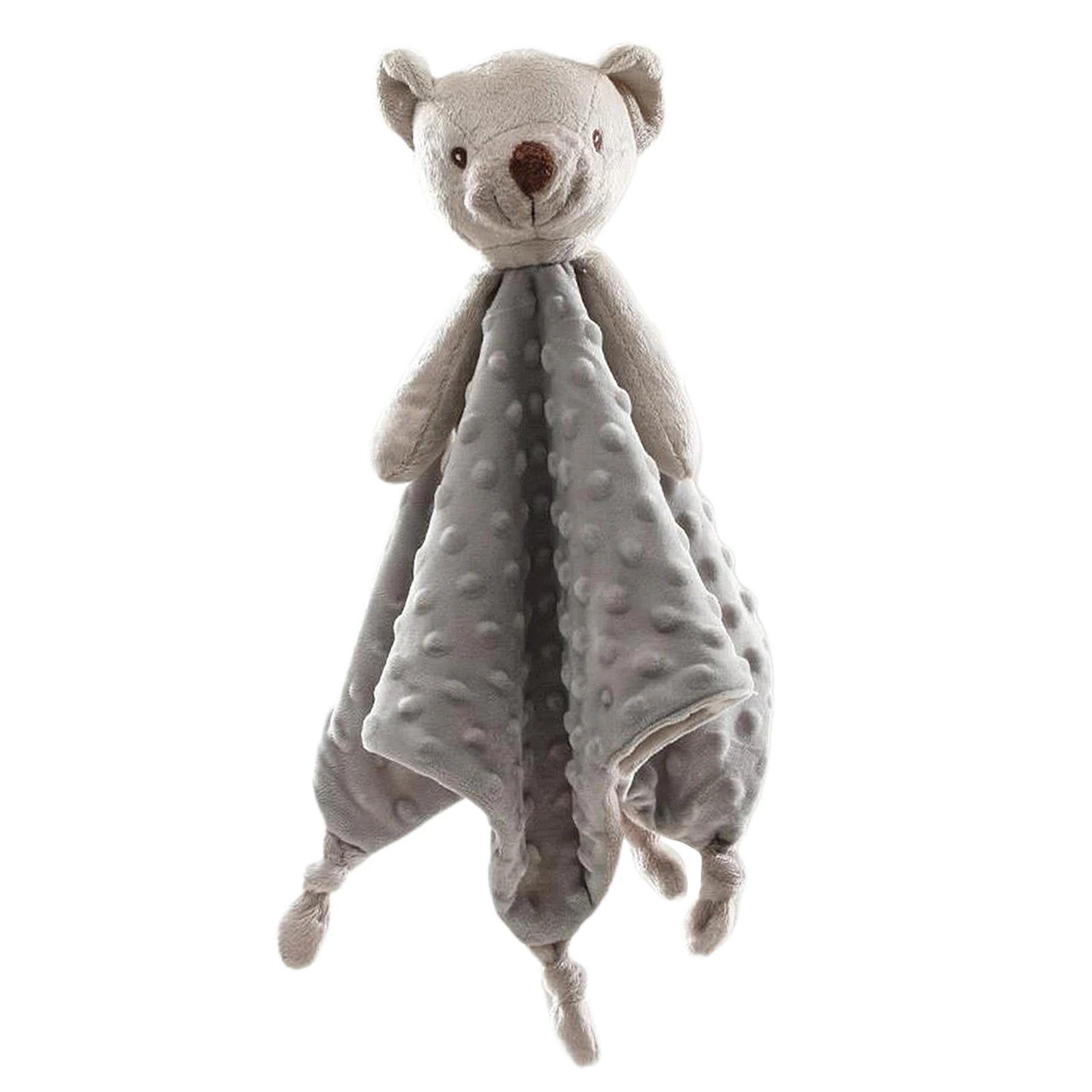 

Infant Baby Soothing Blanket Animal Bear Security Blanket Cute Appease Kids Towel Soft Cartoon Sensory Toy