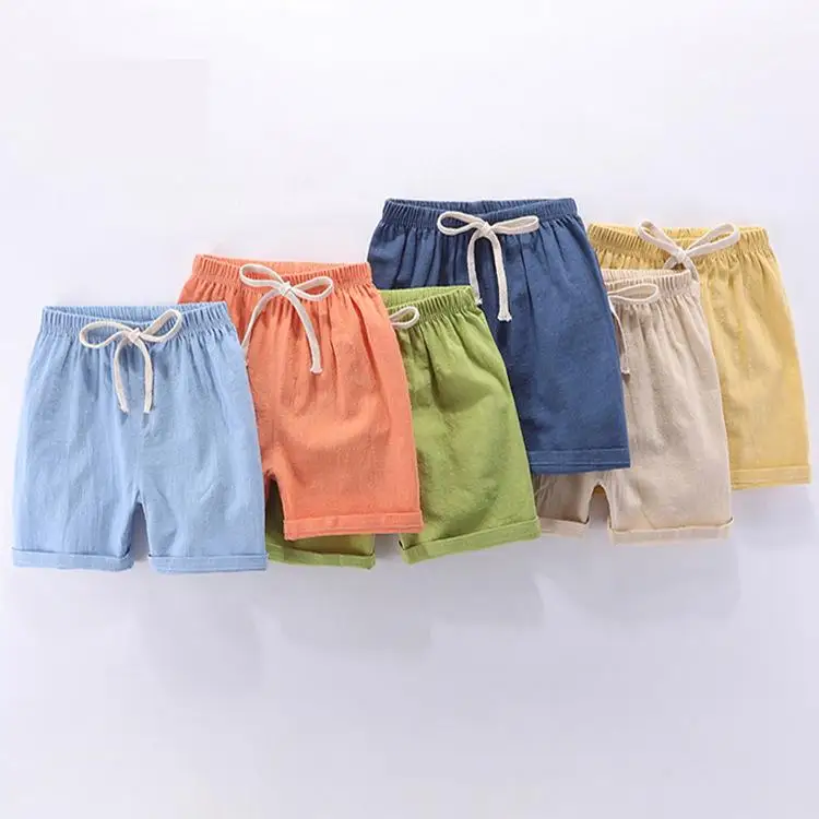 Шорты детские карамельных цветов Пляжные штаны для мальчиков и девочек модная
