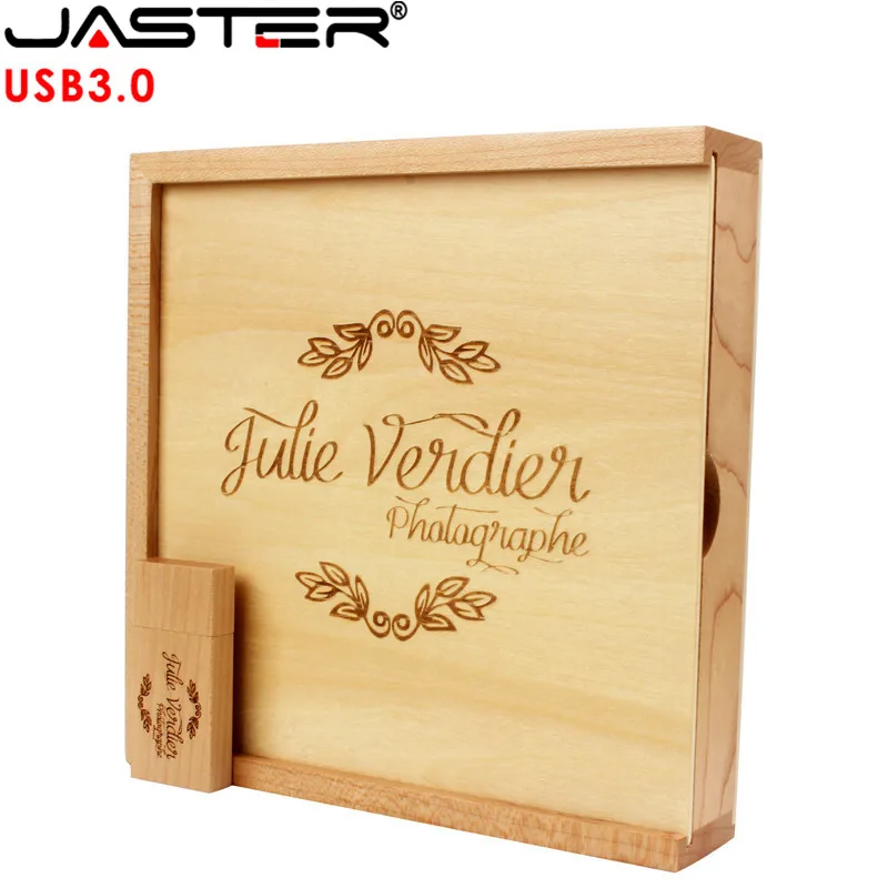 JASTER USB 3 0 деревянный фотоальбом + коробка usb флеш накопитель Флешка 64 ГБ 16 4