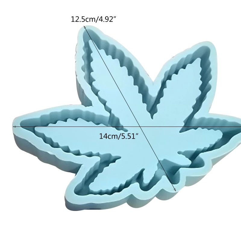 

Crystal Epoxy Coaster Cup Pad Resin Mold Maple Leaf Shape Potleaf Ashtray Silicone Mould DIY Crafts Decoration Making Tools