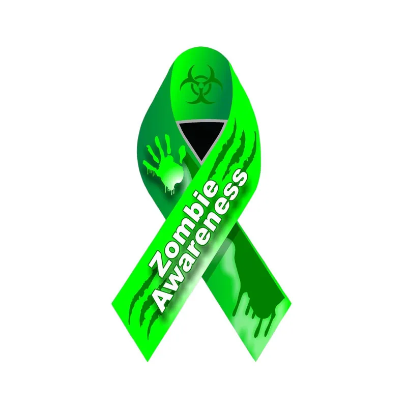 Зомби Осведомленности Ленты Кровавая рука ответ наклейки для автомобиля и на