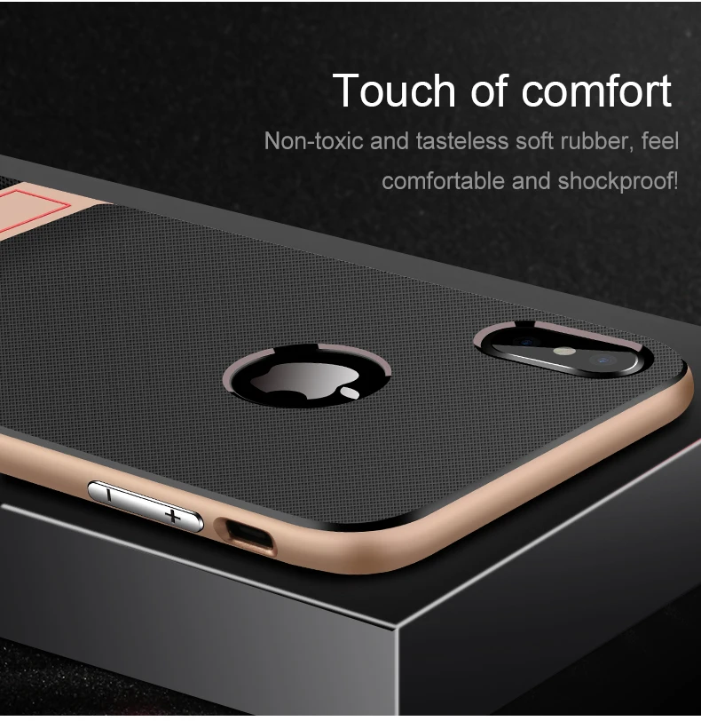 Для iPhone 11 Pro Max Чехлы ударопрочный чехол из смешанных материалов задняя крышка Подставка для Apple iPhone XR X Xs 6 6s s 7 8+ Plus Полный чехол для телефона