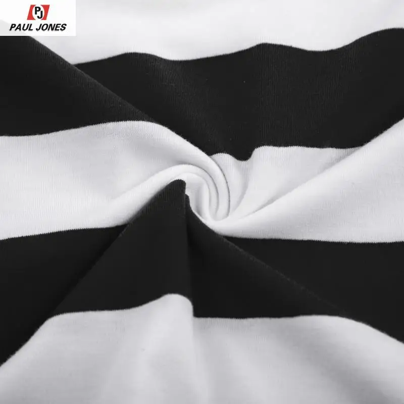 Мужские классические полосатые футболки с коротким рукавом от PAUL JONES PJ Летние