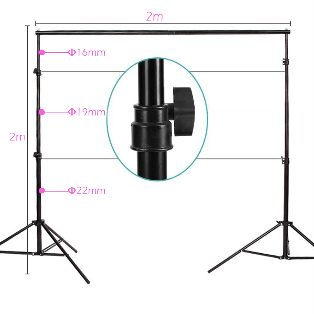 Фон для фотостудии с тканевой подставкой можно свободно регулировать сумкой