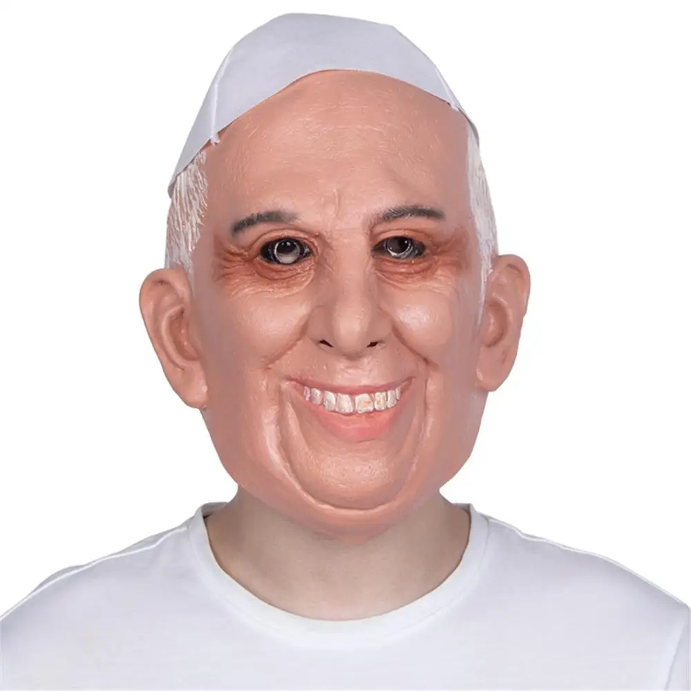 Латексная Маска патыгр папа Френсиса голова католической церкви знаменитости