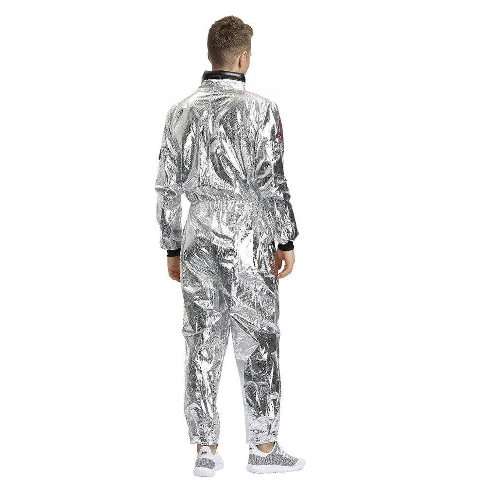 Men Astronaut Alien Spaceman Cosplay Halloween Costumes Carnival Party Adult Women Pilots Outfits Group Couple Matching Clothes