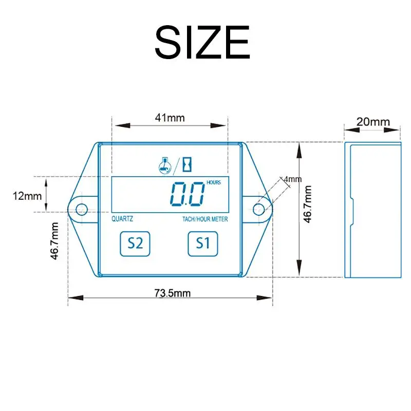 Новый цифровой ЖК-дисплей Панель мотоцикла спидометр циферблат одометр тахометр