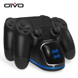 oivo for ps4 controller charger dock station dual fast charging stand with status display for play station 4ps4 slimps4 pro free global shipping