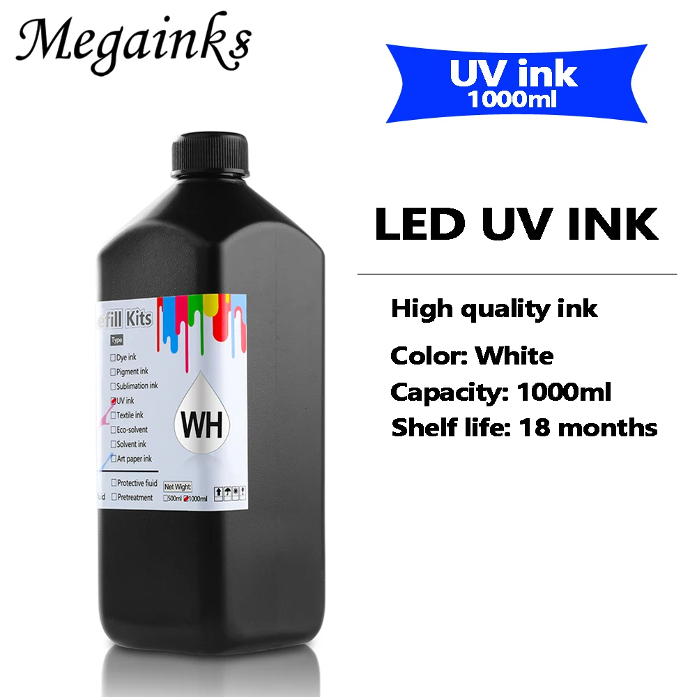 Tinta UV para impresora de inyección de tinta Epson DX4, DX5, DX6, DX7, L800, L805, L1800, R290, R330, 1390, 1400, 4800, 4880, 7800, 7880, TX800, XP600, XP300