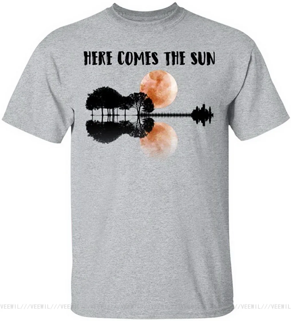 

Поступление, футболка для влюбленных солнцезащитной гитары, мужская и женская футболка, стильная индивидуальная футболка из 100% хлопка