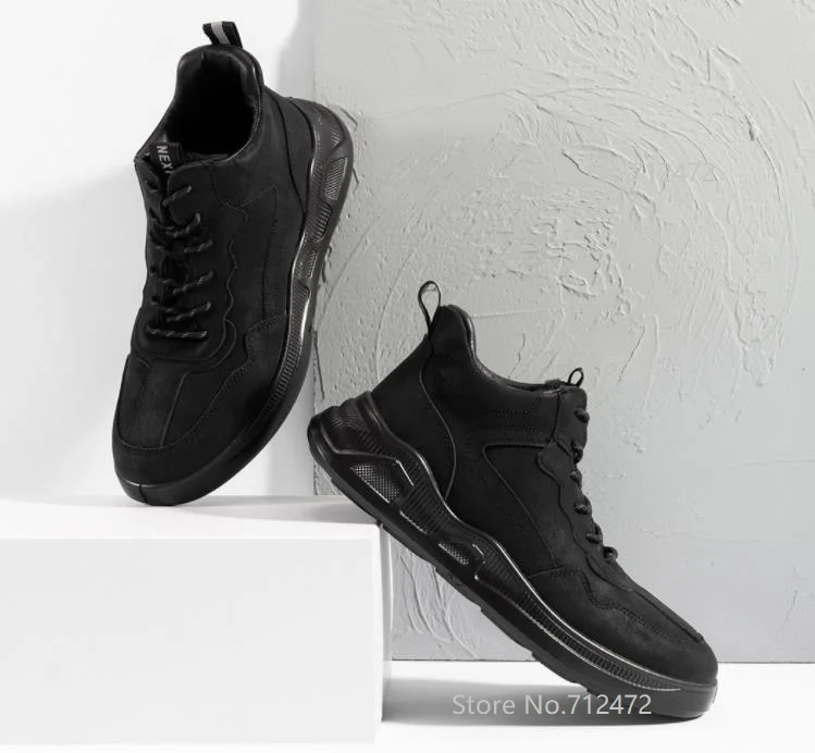 Осенне-зимняя теплая повседневная мужская обувь Youpin из искусственной кожи на