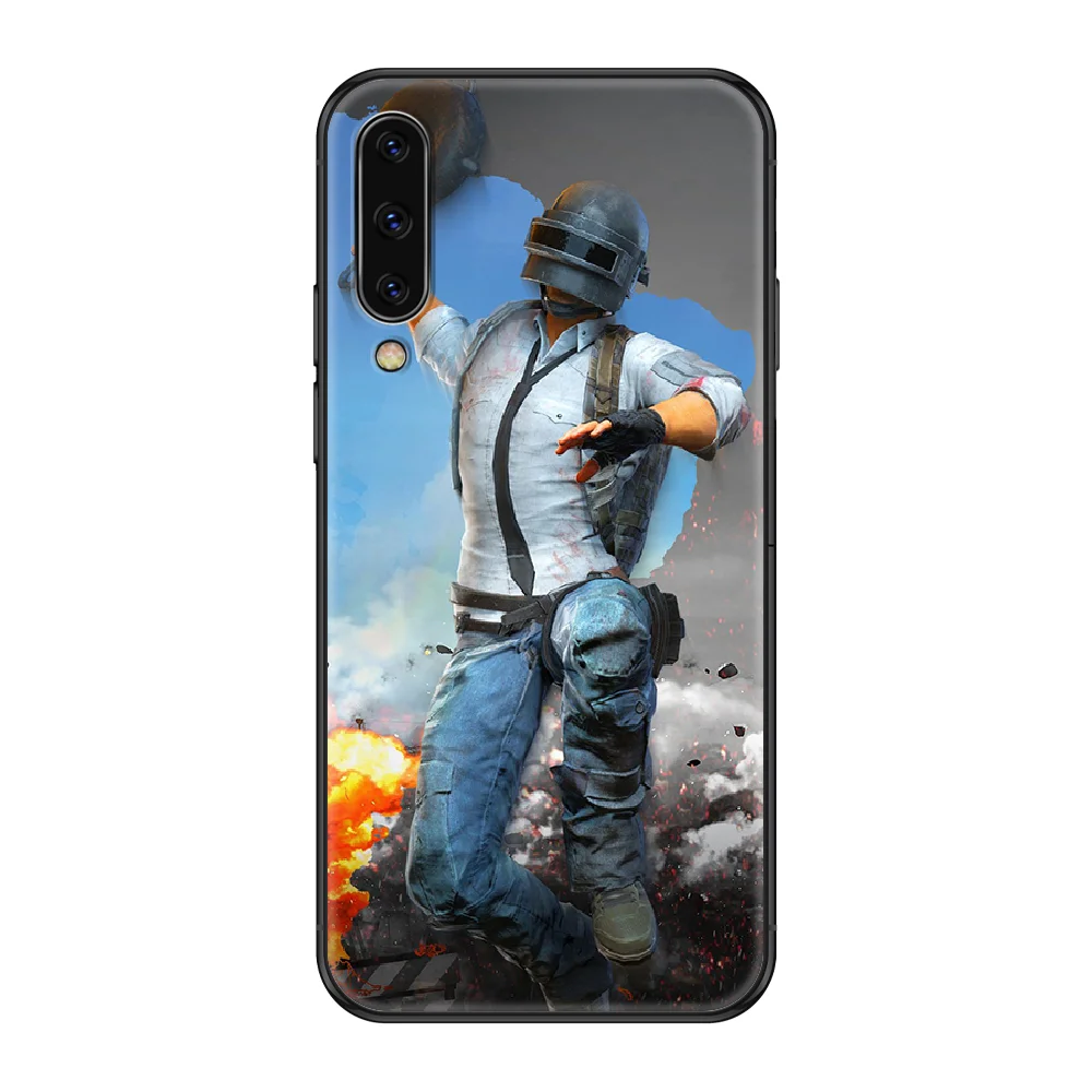 Чехол для телефона Game PUBG Samsung Galaxy A 3 5 8 9 10 20 30 40 50 70 E S Plus 2016 2017 2018 2019 черный роскошный