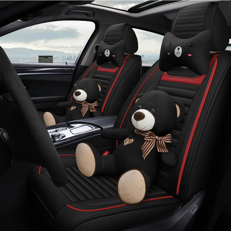(Передняя + задняя) 5 мест льняная крышка сиденья автомобиля для peugeot 206 407 508 308 301 3008