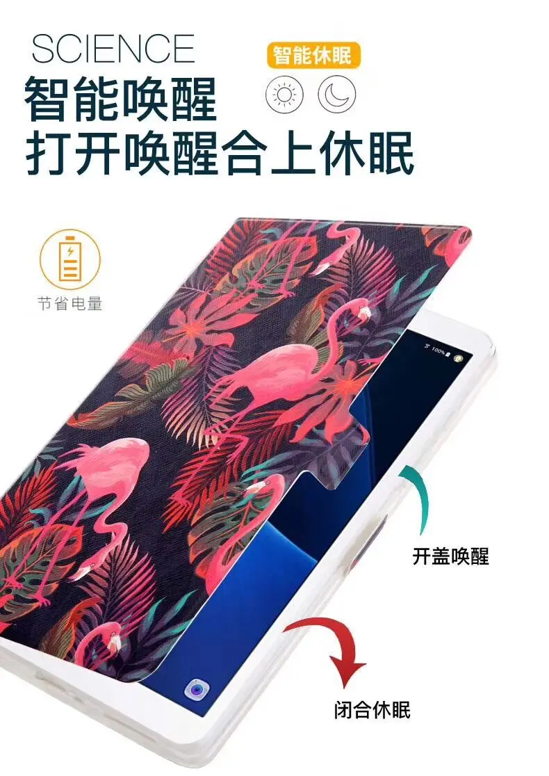 Детский чехол для samsung Galaxy Tab A 8,0 SM-T290 T295 T297 чехол s с мультяшным рисунком, откидная подставка, Мягкая силиконовая задняя крышка+ ручка